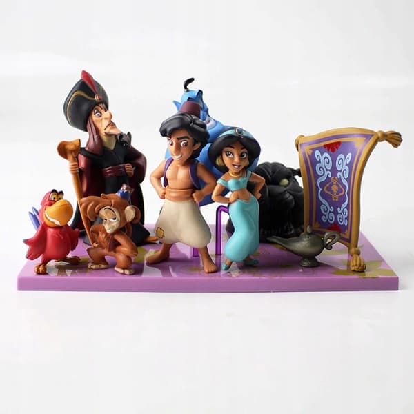 7 Aladdin toy figures – a set of figures