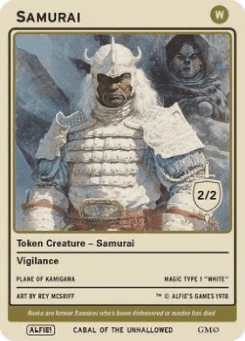 Magic: The Gathering Samurai Token