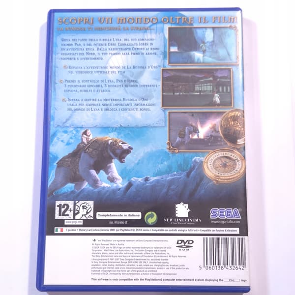 2 GAMES / TOMB RAIDER UNDERWORLD + THE GOLDEN COMPASS / PS2
