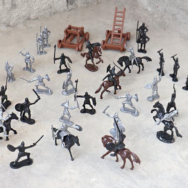 Simulation: Medieval Knights, Soldier, Battle Scene, Warriors, Sword, Army, Men A