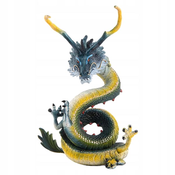 Realistic flying dragon figurine Action figurines Desk decorations Blue