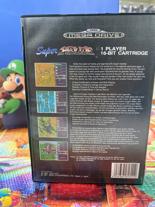The Super Hydlide game for the Sega Megadrive