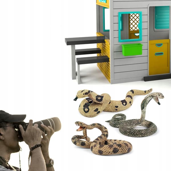 3 FUN SNAKE FIGURINES – REALISTIC GADGETS