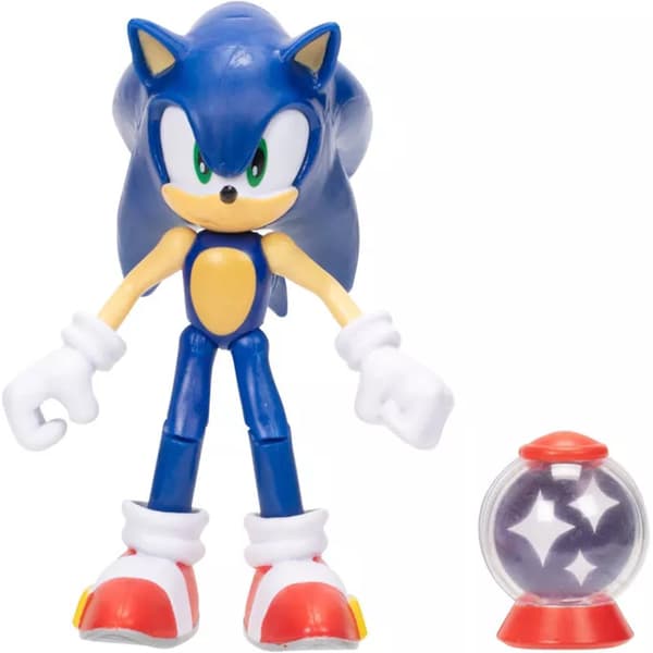 SONIC THE HEDGEHOG JAKKS PACIFIC SONIC FIGURE + INVINCIBLE ITEM BOX