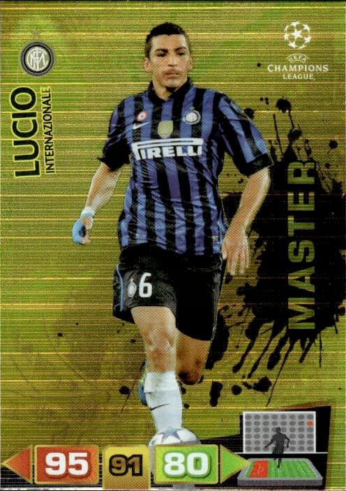 2011/12 Champions League Panini Card: Inter – Lucio (Master)