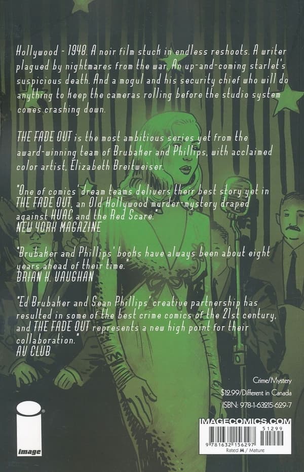 The Fade Out, Volume 3, edited by Brubaker