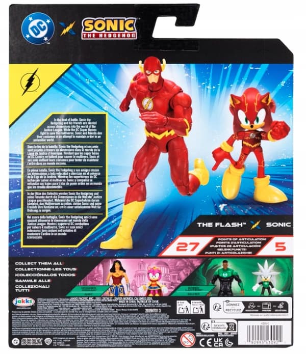 SONIC x DC SONIC (FLASH) & THE FLASH FIGURES SET – CHILDREN’S TOY