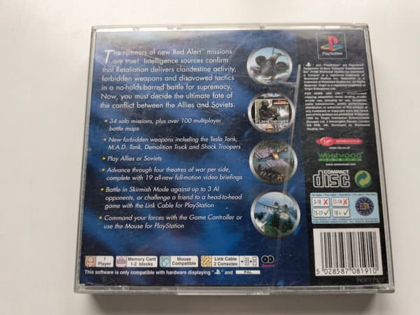 Command & Conquer for Sony PlayStation 1 (PS1, PSX) #6922 User Manual