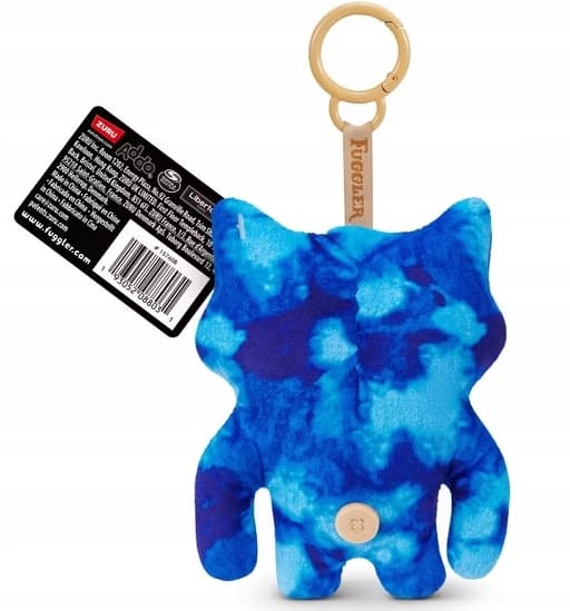 Fuggler 15760B 9 cm soft toy keyring – Wide Eyed Blue