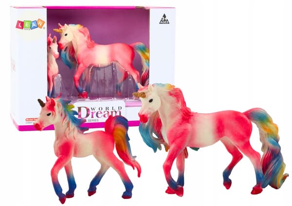 Collectable pink unicorn figurines