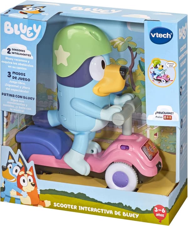 VTECH Bluey: Scooter Time – Bluey Interactive Figure – Spanish Version