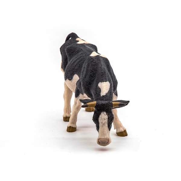 PAPO WHITE COW FIGURINE WITH BLACK SPOTS