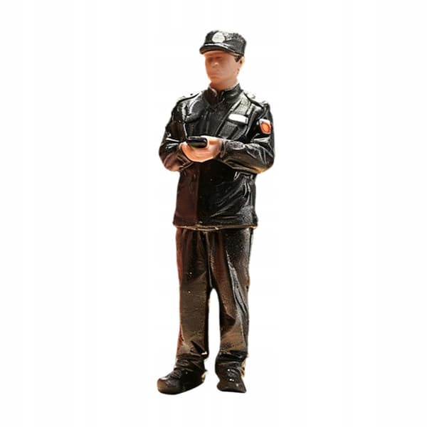 1/64 Scale Security Guard Figure – Mini People for a DIY Doll’s House Project