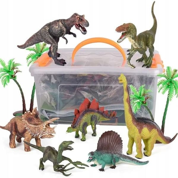 LARGE DINOSAUR FIGURES – trunk + mat – Dino Park Dinosaur figure set