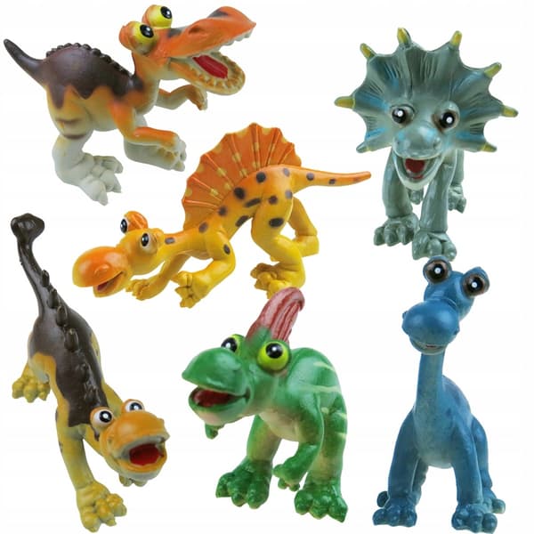 RUBBER ANIMAL SET: DINOSAURS