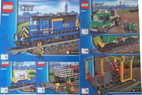 LEGO INSTRUCTIONS – City Cargo Train 60052 2014
