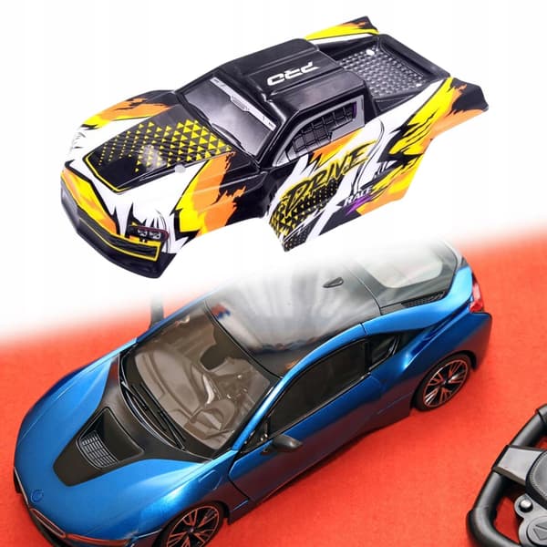 1/16 RC Car Body Shell – Replacement for Yellow Remote-Control Toy Car Model