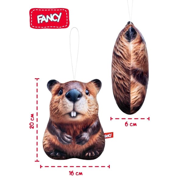 Fancy plush beaver, 20 cm