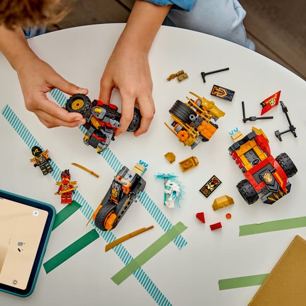LEGO NINJAGO Kai and Cole’s Multi-Function Vehicles 71864