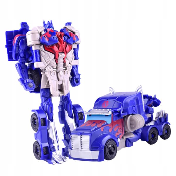 Deformable Robot Toy Model with Articulated Joints and Transformable Car Design – Blue