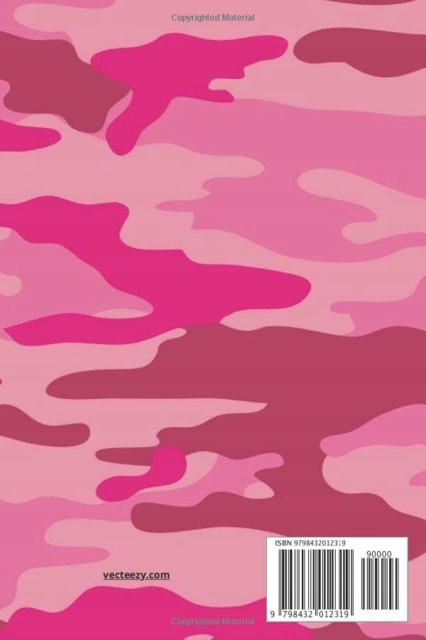 Pink camouflage journal: Pink camouflage personal journal, 6x9