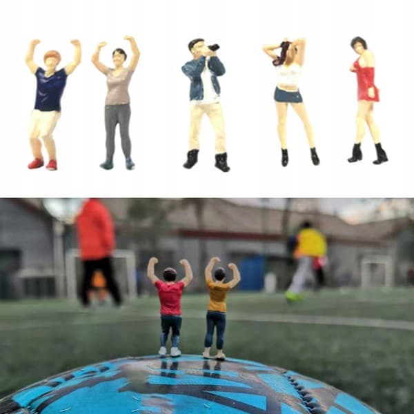 1:64 scale model Street figures Plastic dolls Toys Building layout B