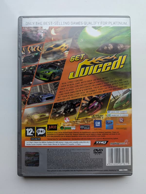 *** JUICED PLAYSTATION 2 PS2 PSX *** 3AAA