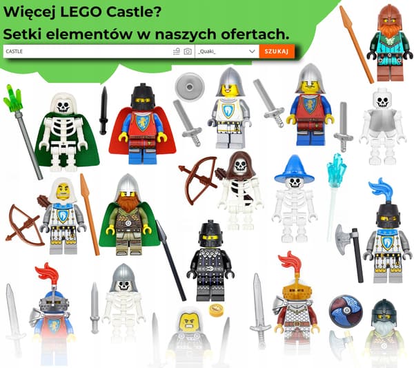 LEGO Castle – figure, Viking with an axe and shield | AS A GIFT