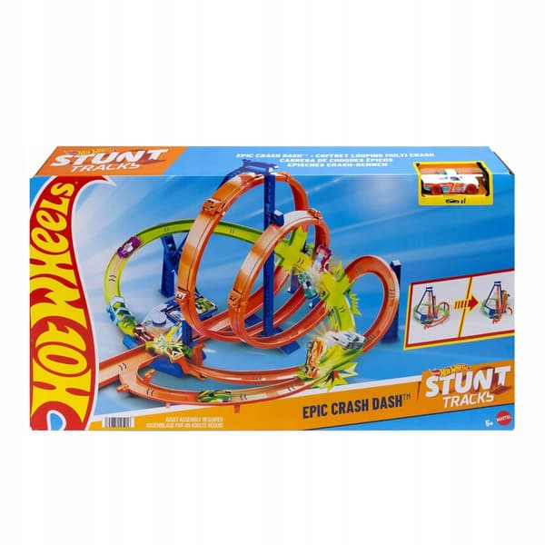 Hot Wheels Epic Loop Set: 5 Crash Zones with Speed Booster