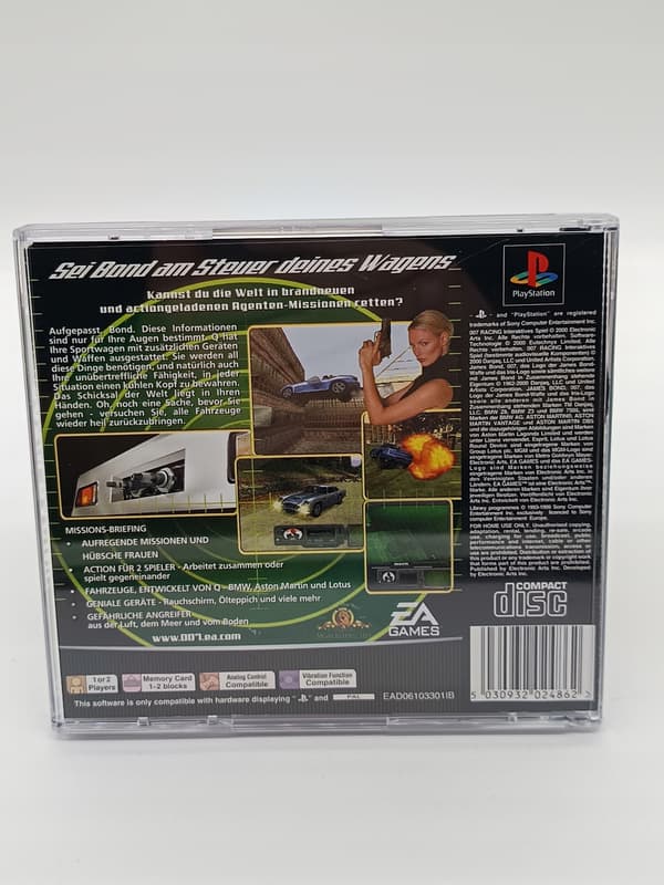 007 RACING PlayStation (PSX) boxed – New replacement box