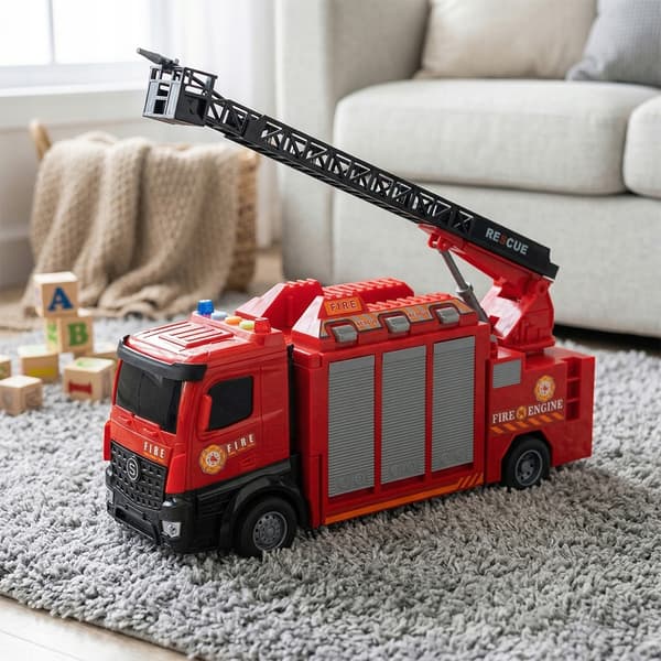 Fire engine set: Toy fire engines, 7-piece set