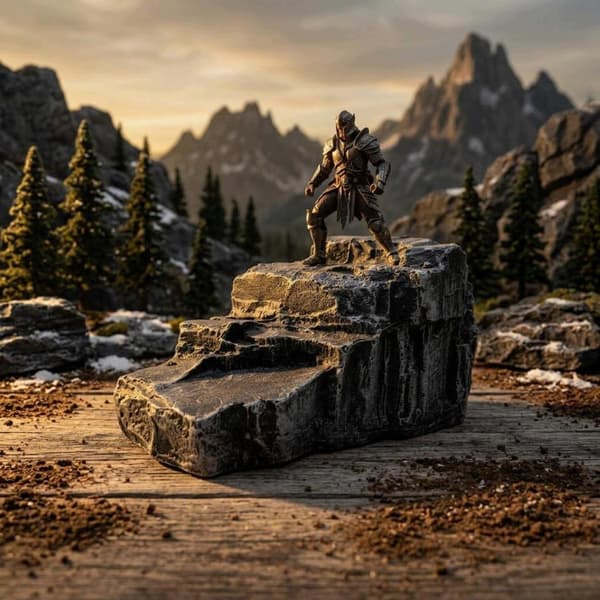 Action figure base Diorama scene display Resin terrain platform for 6 inches