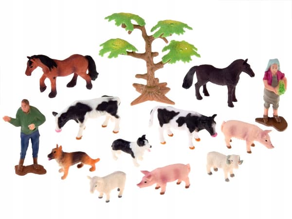LARGE FARM FARMING TRACTORS ANIMALS