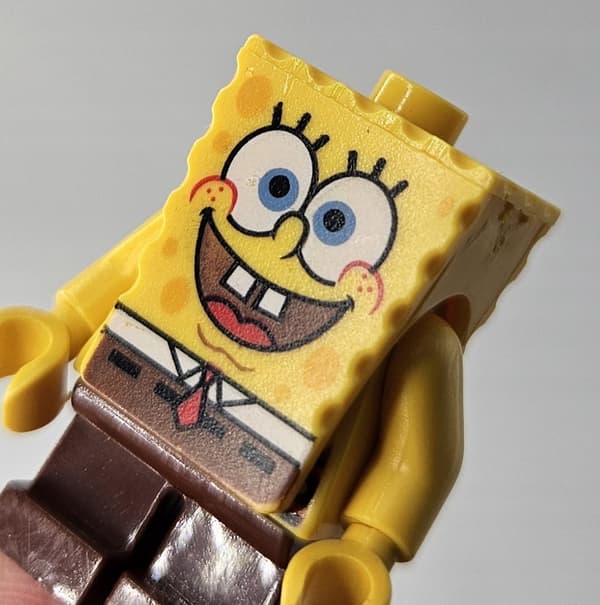 LEGO SpongeBob SquarePants figure bob001 Basic ‘I’m Ready’ Look DEFECT /