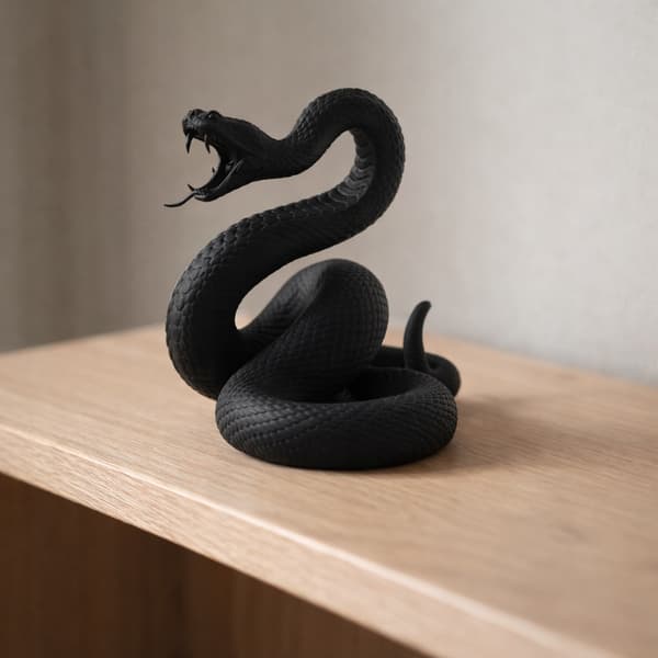 ATTACKING SNAKE FIGURINE – TABLE TOP GAME DECORATION – MANY COLOURS