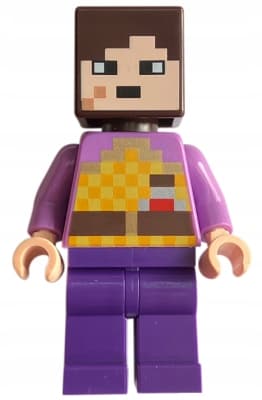 LEGO Minecraft End Warrior minifigure (min201) + shield and sword – NEW