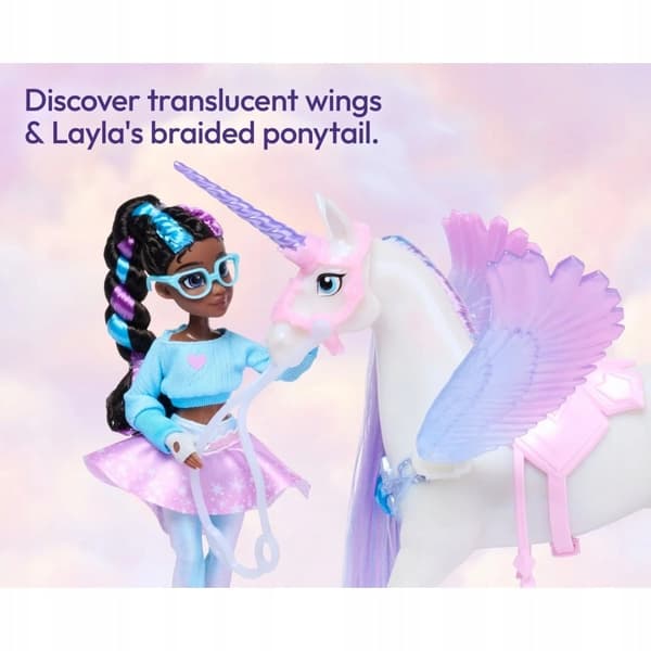 Unicorn Academy: Layla and Snow White Unicorn Interactive Doll Set