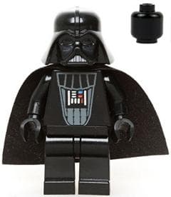 LEGO sw0386 Darth Vader Black Head Star Wars