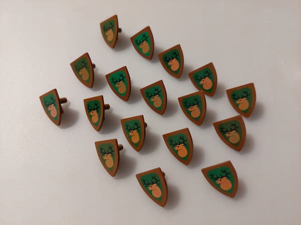 LEGO 3846p48 Forestmen shield – ONE-OF-A-KIND