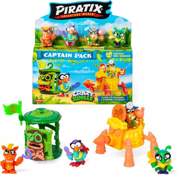 PIRATIX CAPTAIN PACK DOC BANDAID CRAZY JUNGLE FIGURINES