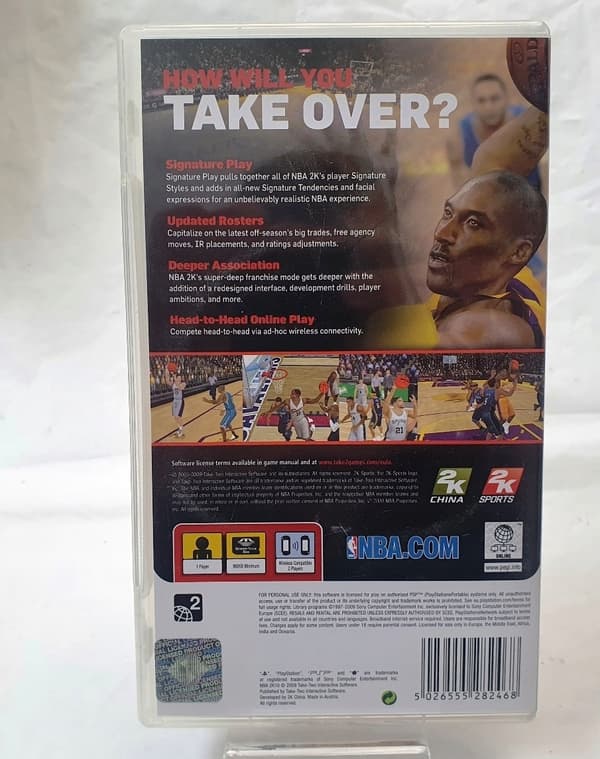 Sony PSP game NBA 2K10