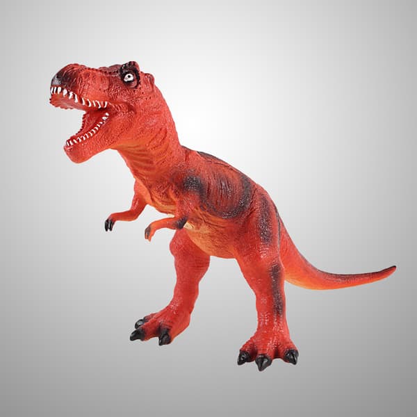 LIFELIKE RED DINOSAUR TOY WITH SOUND EFFECTS