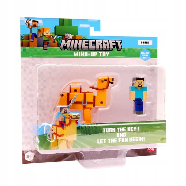 SB MINECRAFT 3D WIN UP TOY – STEVE & CAMEL