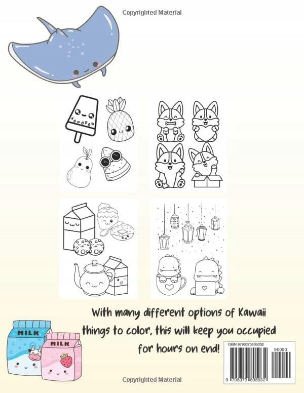 Kawaii Colouring Book: Cute Colouring Book
