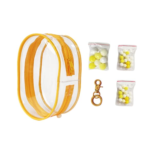 Clear Figure Display Bag – Hanging handbag decoration – Display case in yellow
