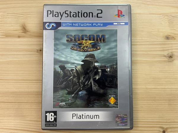 SOCOM 1: U.S. Navy SEALs – disc in excellent condition, PS2 manual
