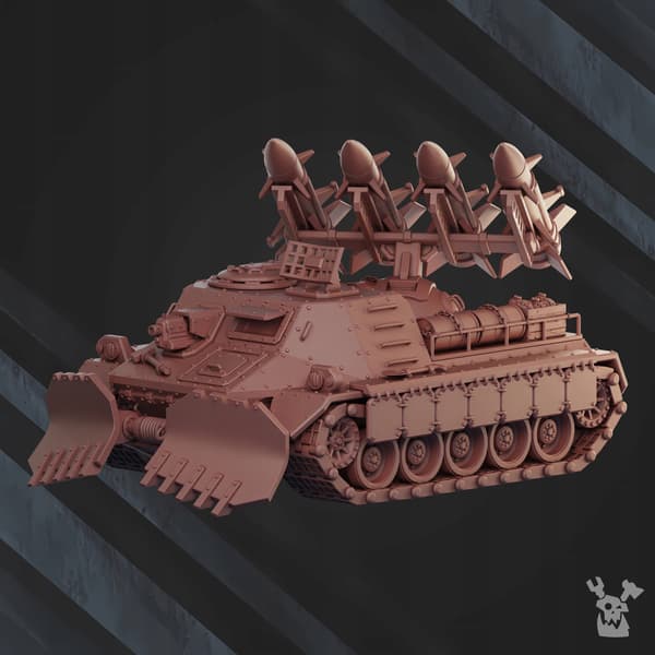 Red Chernenko RC-98 Self-Propelled Rocket Launcher