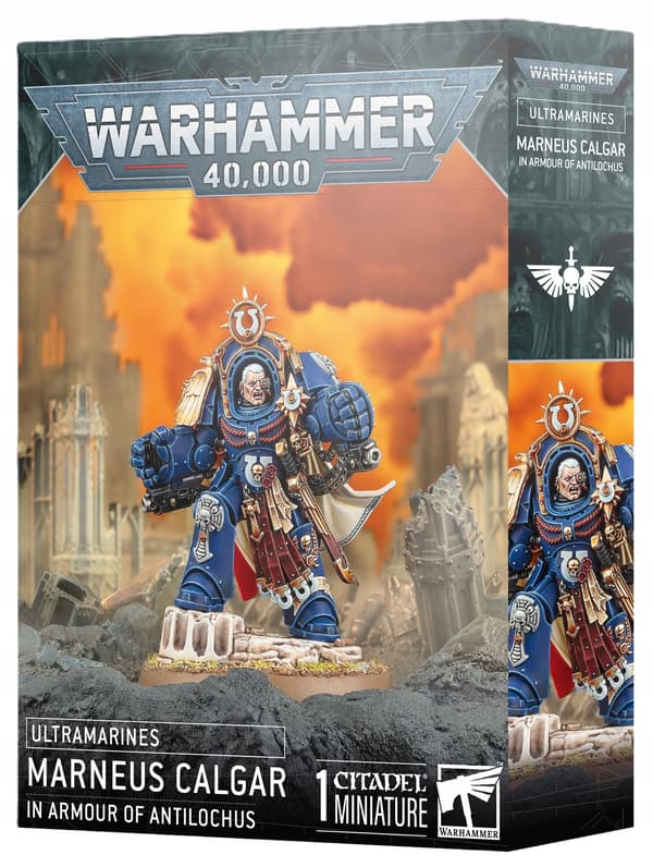 Marneus Calgar i Antilochus’ rustning