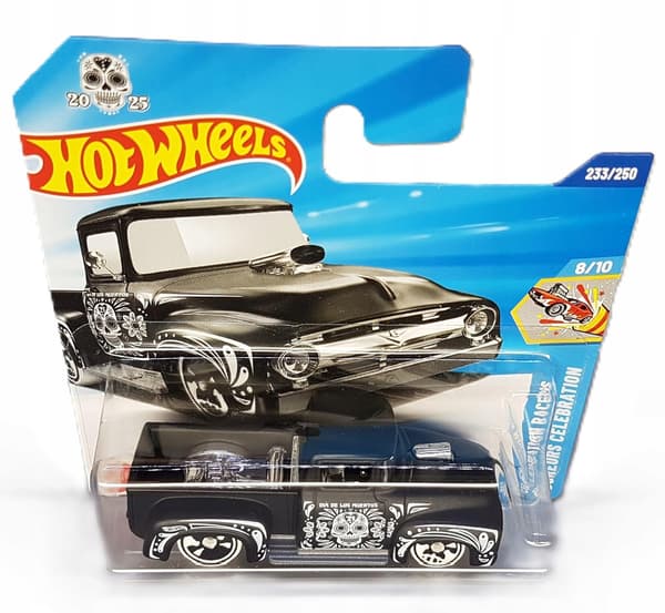 Hot Wheels Ford Custom Pickup 1:64 Día de los Muertos