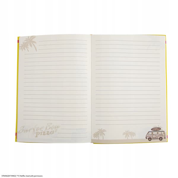 Surfer Boy Pizza Notebook, Stranger Things